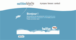 Desktop Screenshot of matthieulahache.com